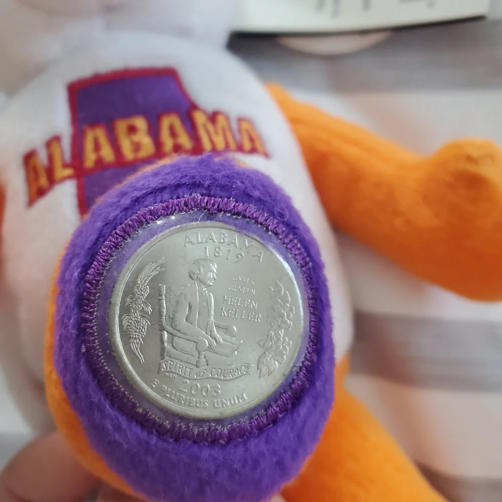 Coin‎ Bears, Limited Treasures Coin Bear, Alabama NWT 50 States of America